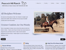 Tablet Screenshot of peacockhill.com